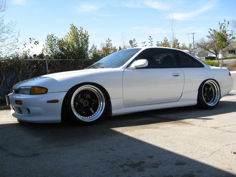 1995 Nissan S14 with 18x9.5 Work Meister S1 3pc wheels