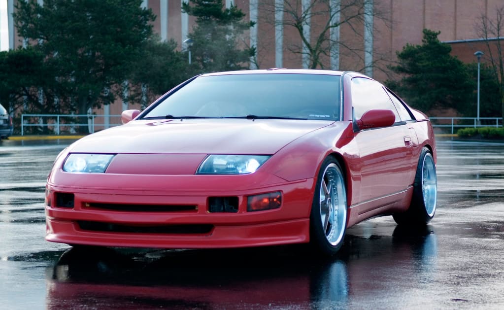 1990 Nissan 300ZX 2-seat with 18x9 WORK Equip wheels