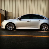 2011 Chevrolet Cruze with 18x8 MSR 045 wheels
