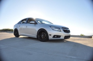 2011 Chevrolet Cruze with 18x8 MRR Ground Force 07 wheels