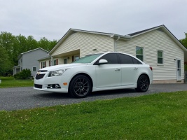 2011 Chevrolet Cruze with 18x8 Sparco Assetto Gara wheels