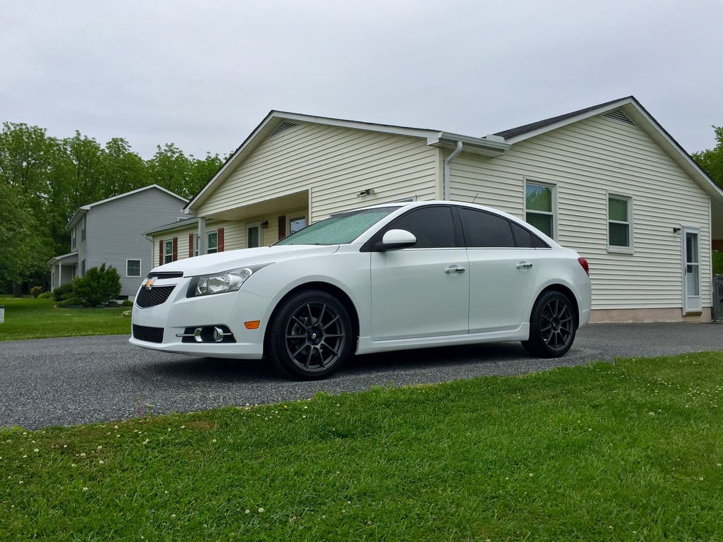 2011 Chevrolet Cruze with 18x8 Sparco Assetto Gara wheels