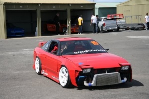 1991 Nissan S13 with 17x9 Bee R B5 wheels