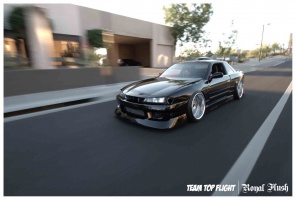 1989 Nissan S13 with 18x10 SSR Vienna Courage wheels
