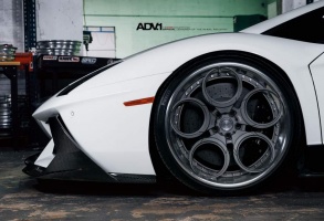 2012 Lamborghini Aventador with 20x10 ADV.1 05C Track Spec CS wheels