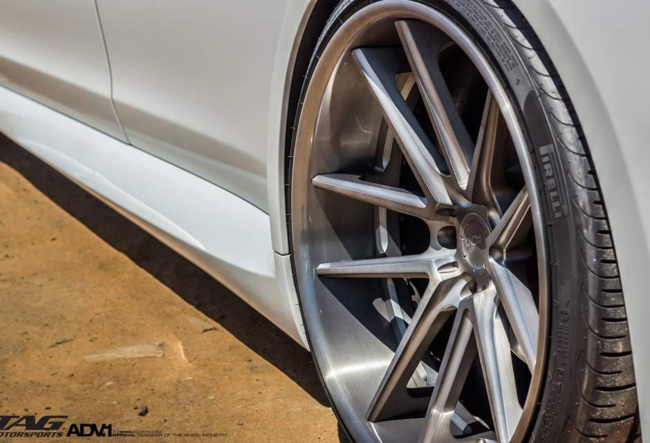 2014 Porsche Panamera with 22x10 ADV.1 5.2 Deep Concave SL wheels