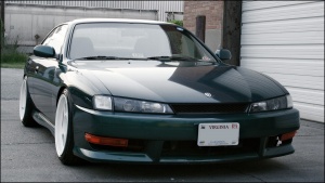 1997 Nissan S14 with 17x9 Desmond Regamaster wheels