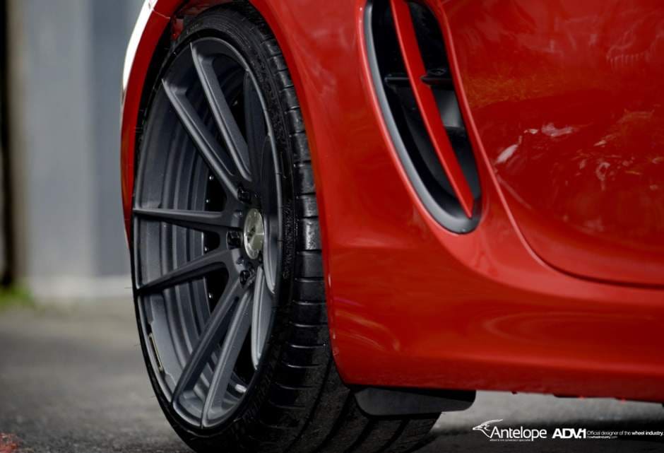 2014 Porsche Cayman with 21x9 ADV.1 5.2 MV2 SL wheels