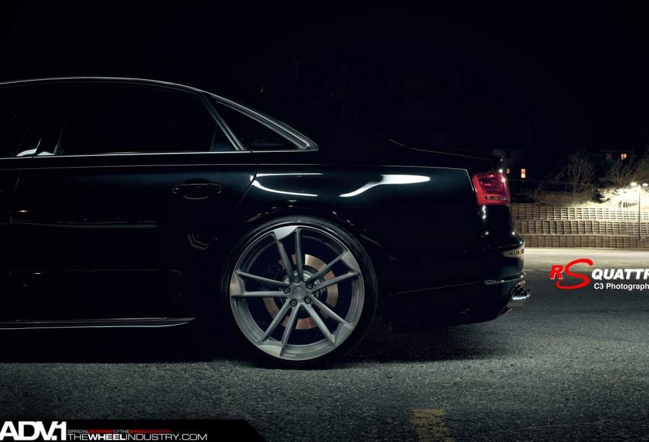 2014 Audi A8 with 22x9.5 ADV.1 RSQ1 MV2 wheels