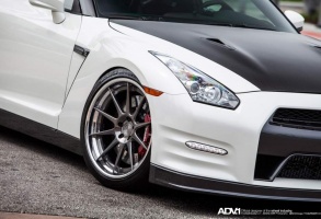 2014 Nissan GT-R with 21x10.5 ADV.1 10 Track Spec wheels