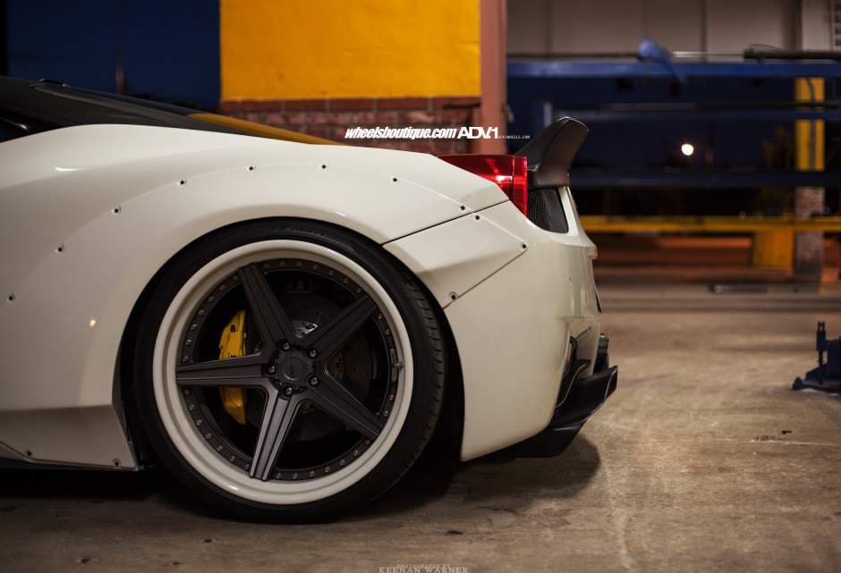 2014 Ferrari 458 Italia with 21x9.5 ADV.1 5 Track Spec SL wheels