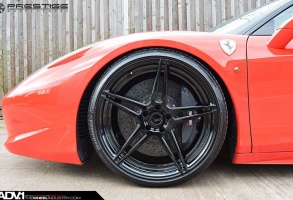 2014 Ferrari 458 Italia with 21x9.5 ADV.1 05 MV2 wheels