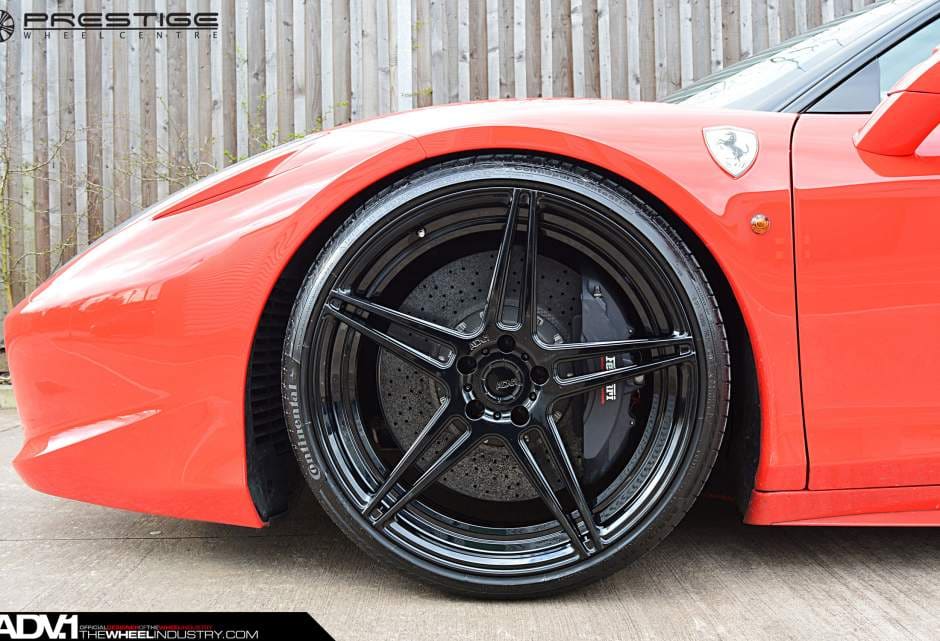 2014 Ferrari 458 Italia with 21x9.5 ADV.1 05 MV2 wheels