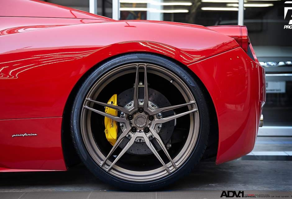 2014 Ferrari 458 Italia with 21x9 ADV.1 05 MV1 CS wheels