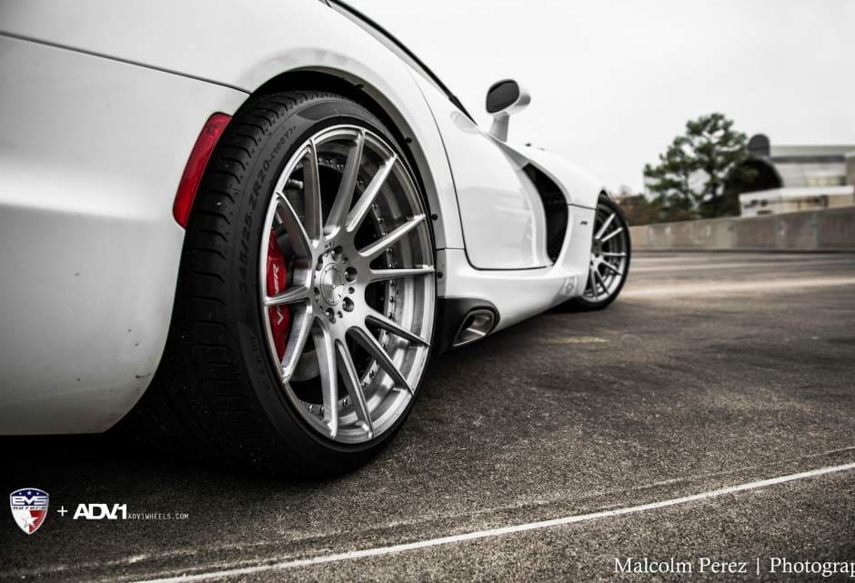 2013 Dodge SRT Viper with 19x10 ADV.1 6.2 MV2 wheels