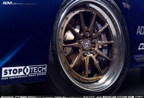 2015 Subaru WRX STI with 18x10 ADV.1 10M Track Function CS wheels