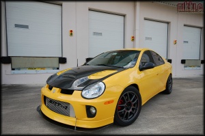 2003 Dodge Neon with 17x8 Work Emotion CR-KAI wheels