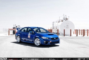 2015 Subaru WRX STI with 18x9.5 ADV.1 5S MV2 wheels