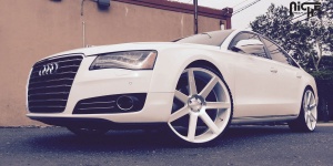 2011 Audi A8 with 24x10 Niche Verona - M151 wheels
