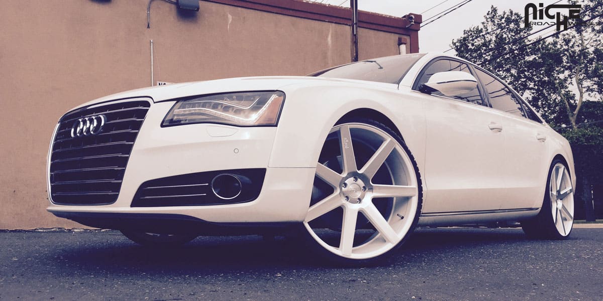 2011 Audi A8 with 24x10 Niche Verona - M151 wheels