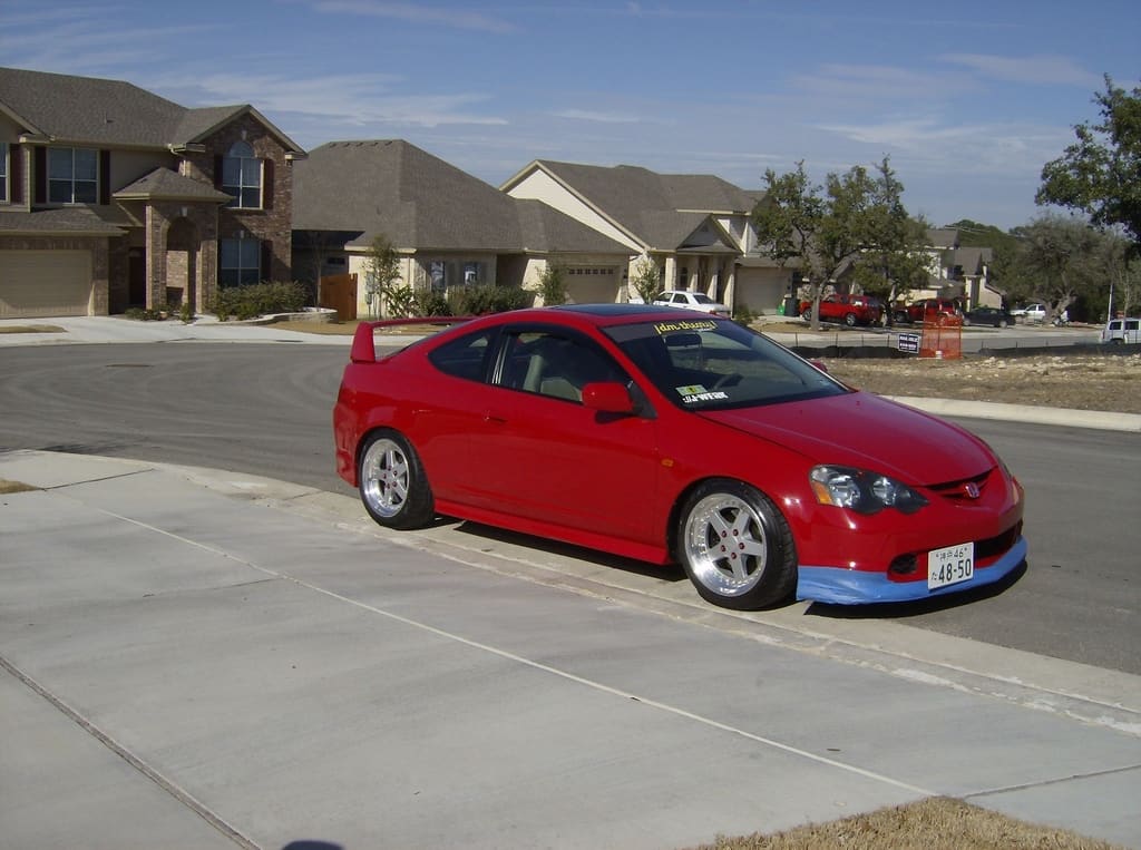 2004 Acura RSX with 17x9 Work Equip wheels