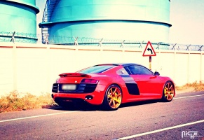 2012 Audi R8 with 20x8.5 Niche Scuderia 7 wheels
