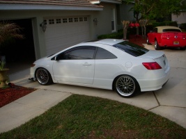 2008 Honda Civic with 18x8.5 Work VS-XX wheels