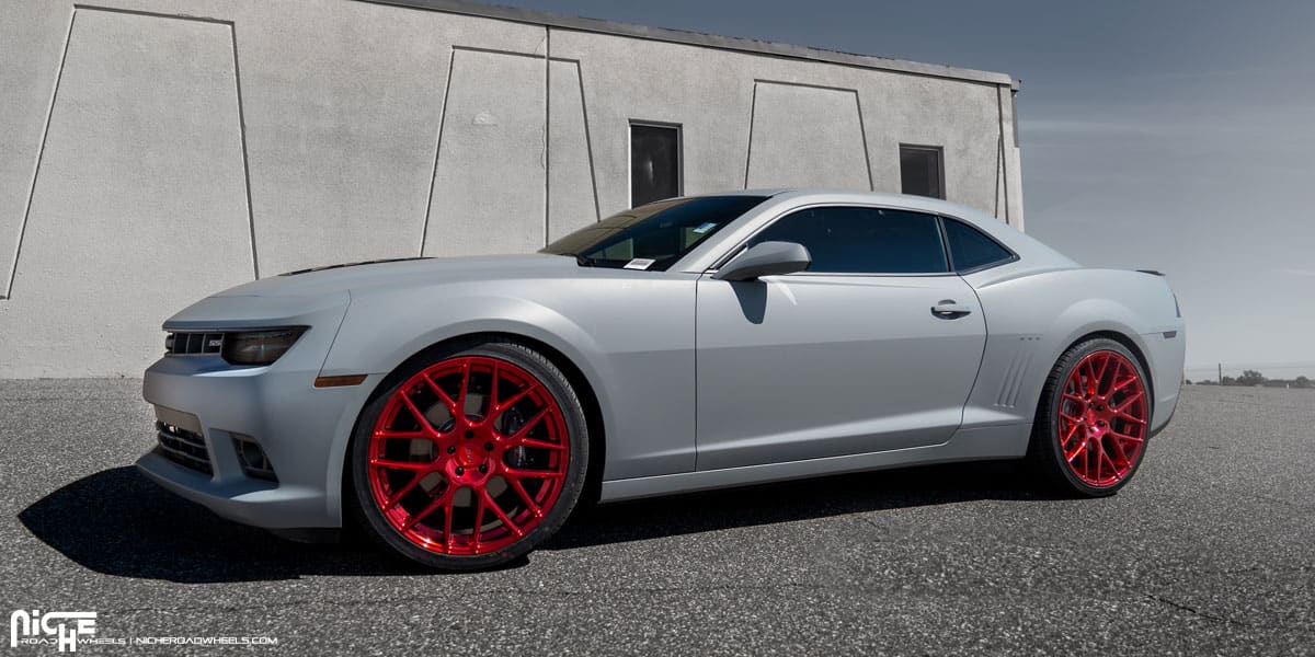 2013 Chevrolet Camaro with 22x9 Niche Circuit - M110 wheels