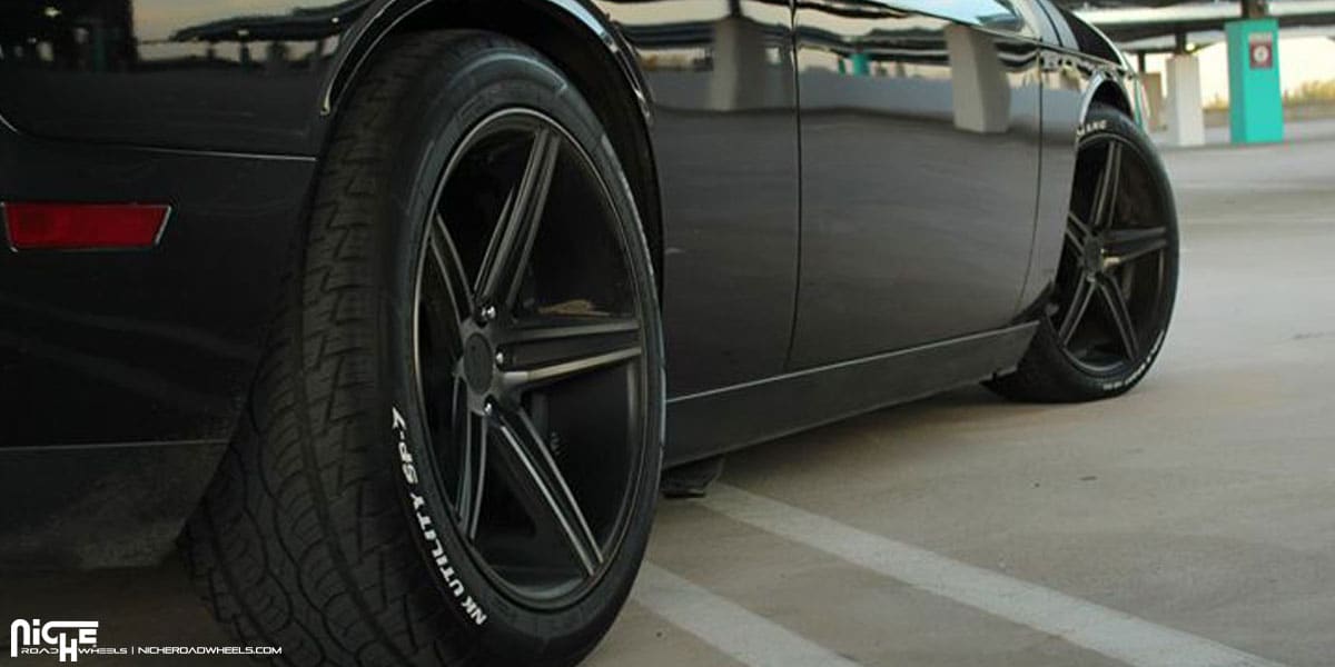 2014 Dodge Challenger with 20x8.5 Niche Apex - M126 wheels