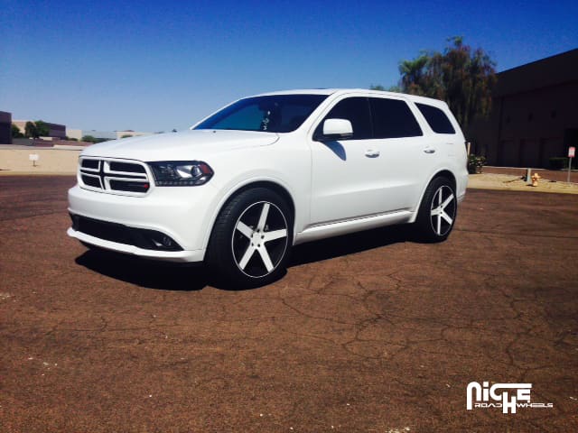 2014 Dodge Durango with 22x10 Niche Milan - M134 SUV wheels