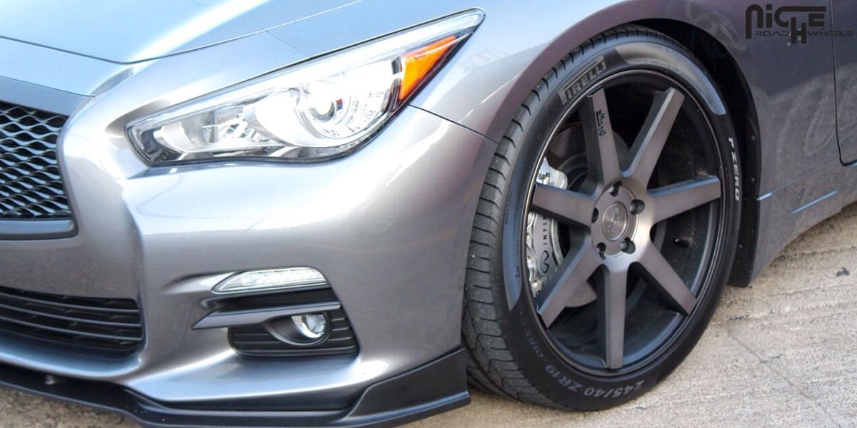 2015 Infiniti Q50 with 19x8.5 Niche Verona - M150 wheels