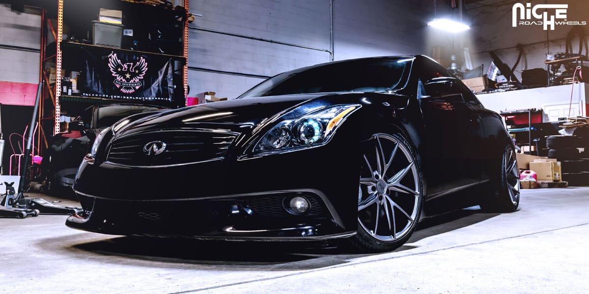 2013 Infiniti G37 with 20x9 Niche Misano - M116 wheels
