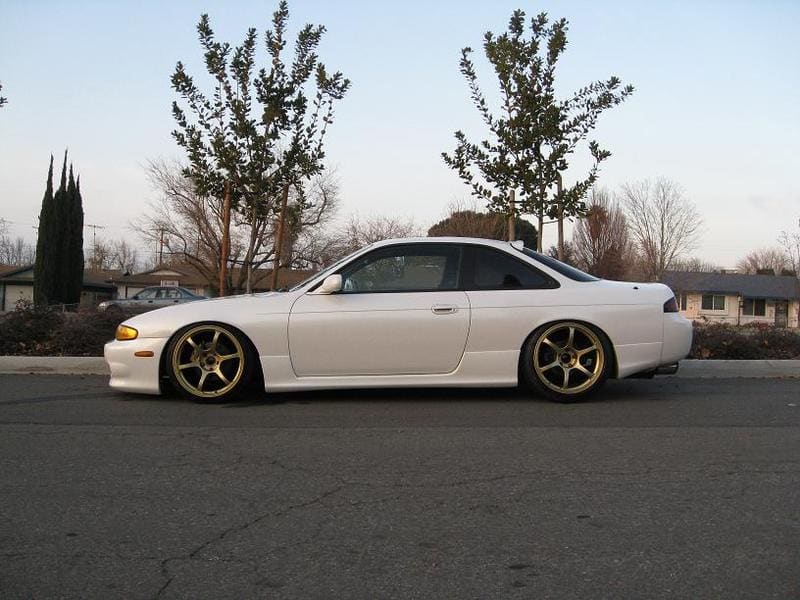1995 Nissan S14 with 18x9 Advan RG-II wheels