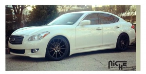 2013 Infiniti M56 with 20x9.5 Niche Vicenza - M153 wheels