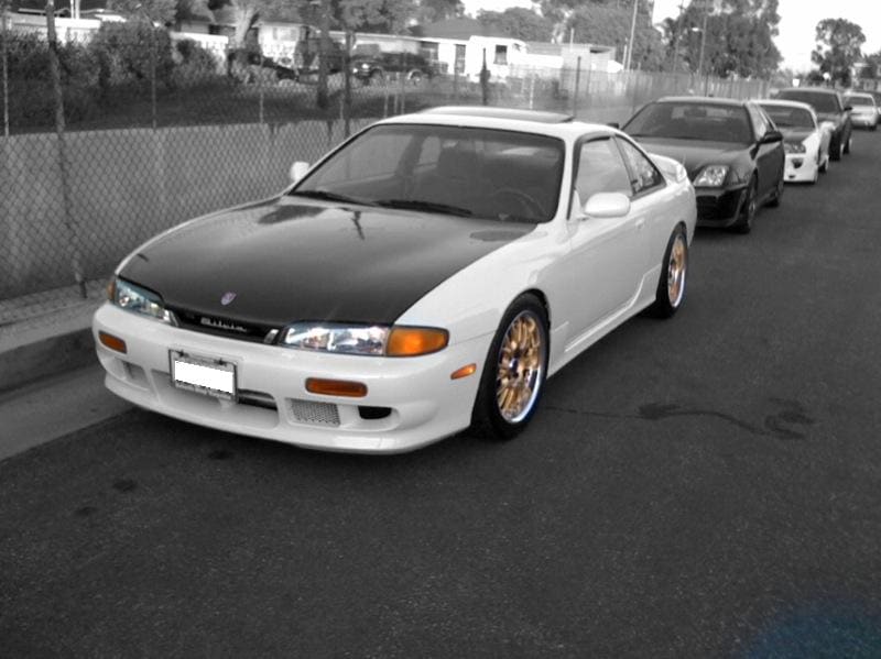 1995 Nissan S14 with 17x8 volk gt-a wheels