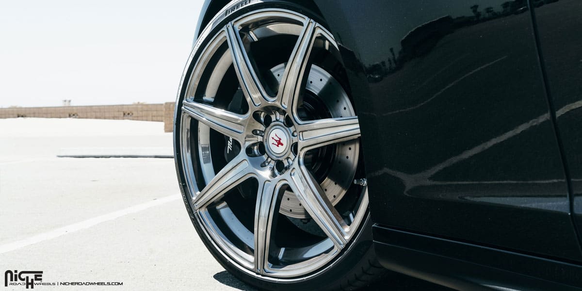 2014 Maserati Ghibli with 21x9 Niche Alta wheels
