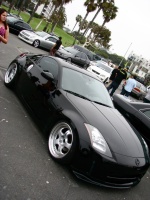 2004 Nissan 350Z with 19x9.5 WORK Meister S1 wheels