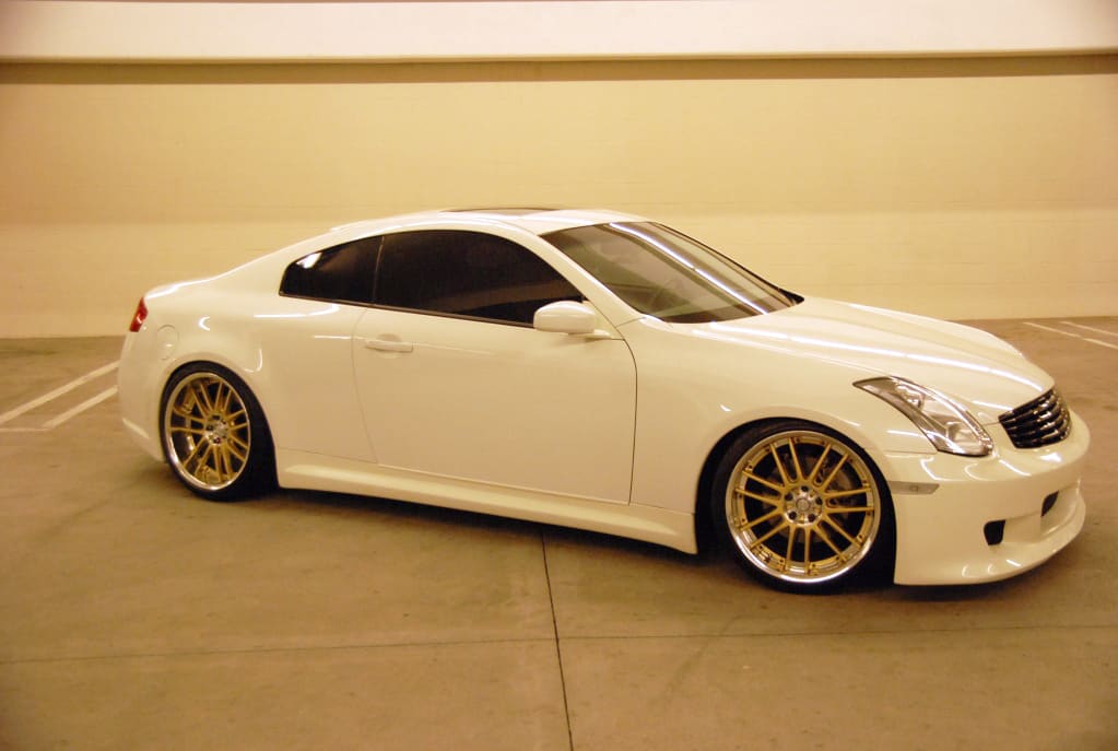2006 Infiniti G35 with 20x9.5 Rays Engineering Volk Racing GT30 wheels