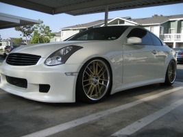 2006 Infiniti G35 with 20x9.5 Rays Engineering Volk Racing GT30 wheels
