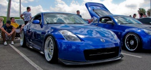 2007 Nissan 350Z with 19x11 WORK Meister S1 wheels
