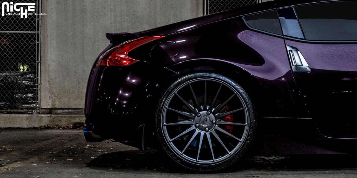 2014 Nissan 370Z with 20x8.5 Niche Form - M157 wheels