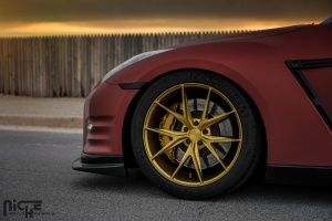 2014 Nissan GT-R with 20x10 Niche Misano wheels
