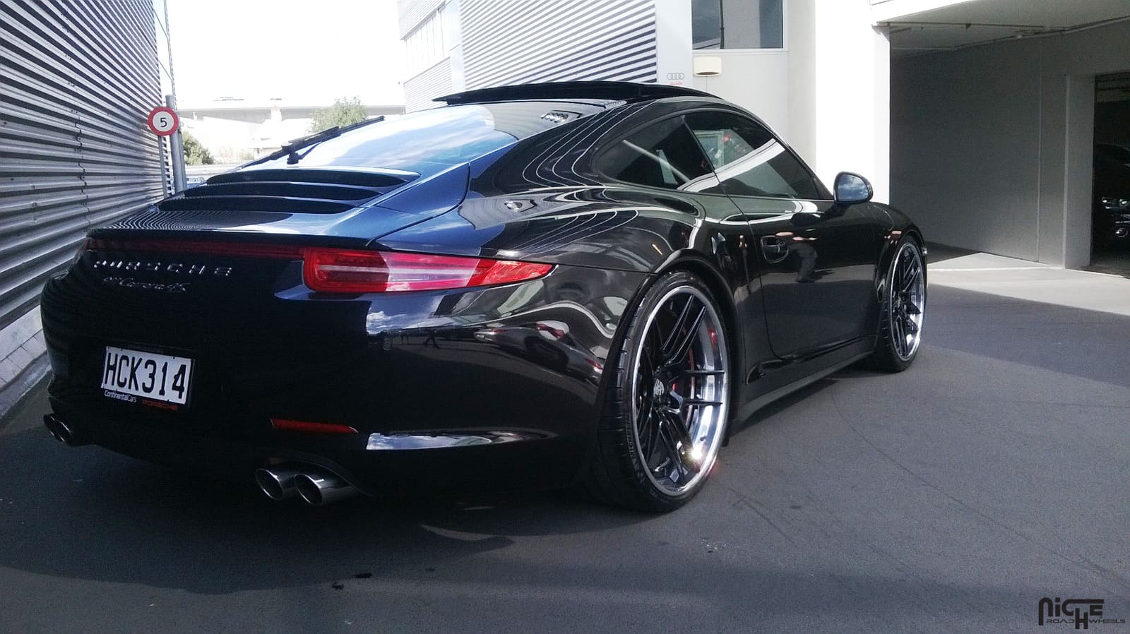 2014 Porsche 911 with 21x9 Niche Fiorano wheels