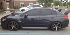 2015 Subaru WRX with 19x9.5 Niche Milan - M134 wheels