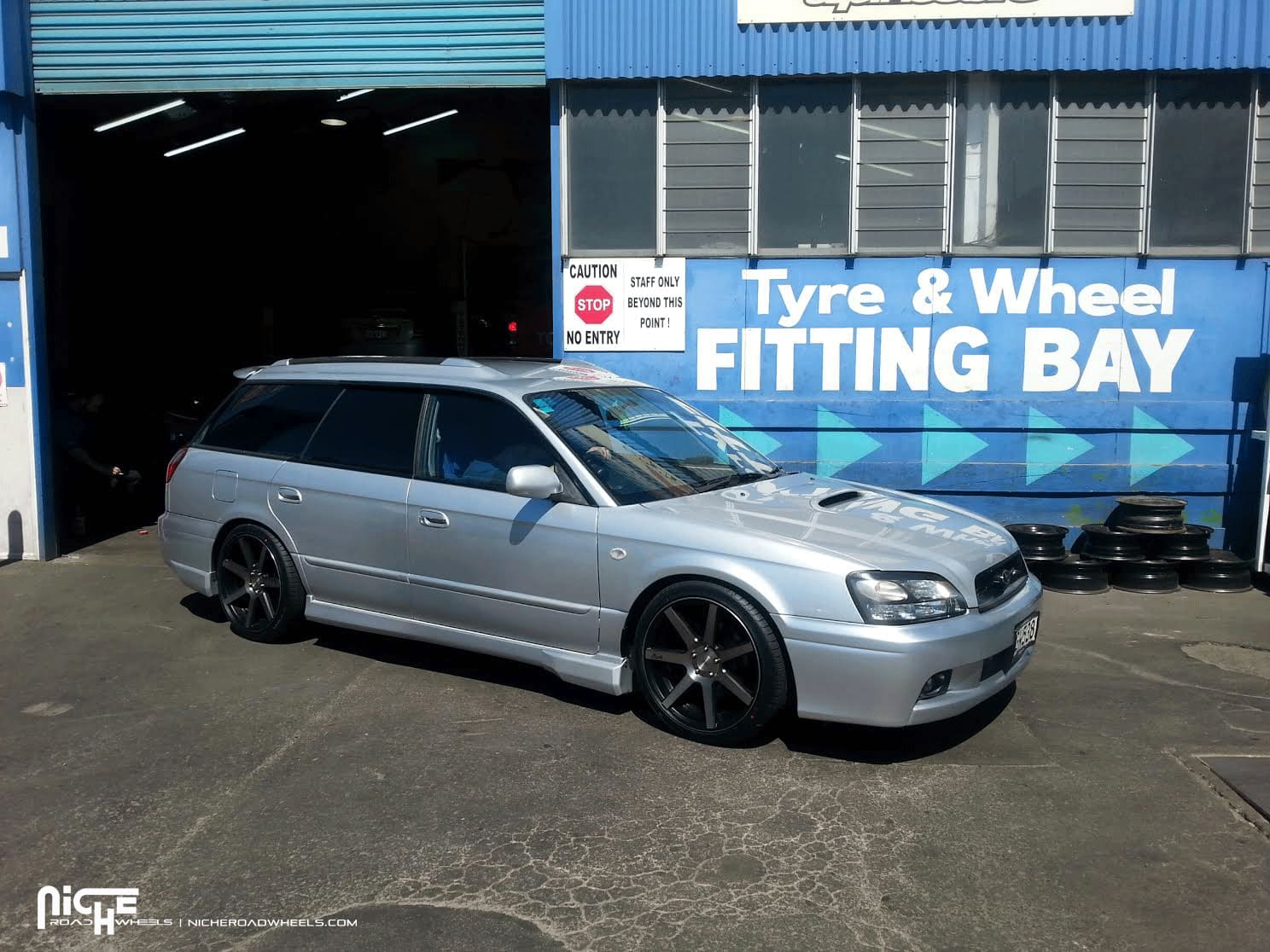 2006 Subaru Legacy with 18x8 Niche Verona - M150 wheels