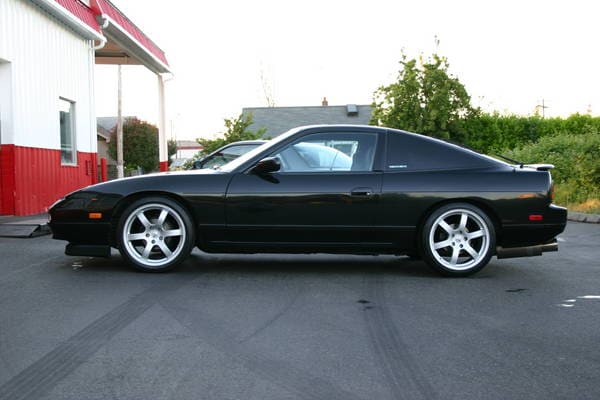 1991 Nissan S13 with 18x8 Rays Engineering Nissan 350z wheels