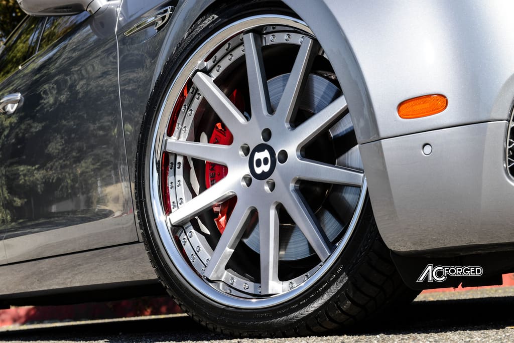 2015 Bentley Flying Spur with 22x9 AC Forged ACR 413 wheels