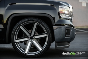 2015 GMC Sierra 1500 with 26x10 Giovanna Dramuno 6 wheels