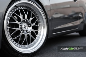 2012 Honda Civic with 18x8.5 ESR SR 01 wheels