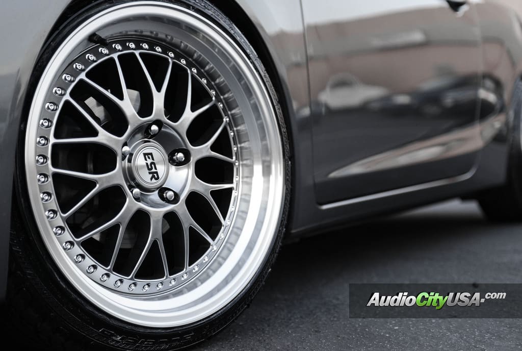 2012 Honda Civic with 18x8.5 ESR SR 01 wheels